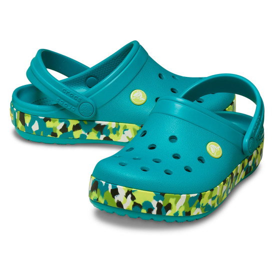 Crocs Kids' Crocband Glow Confetti Band Clog